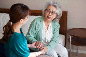 Moving with an elderly person