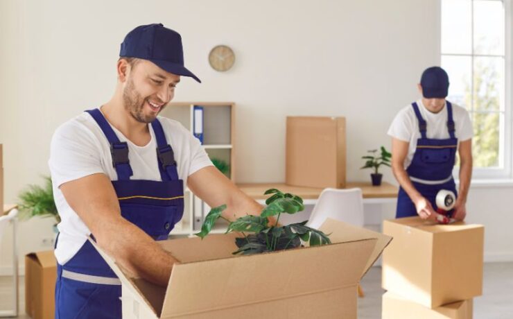 How do I pack a box for moving?